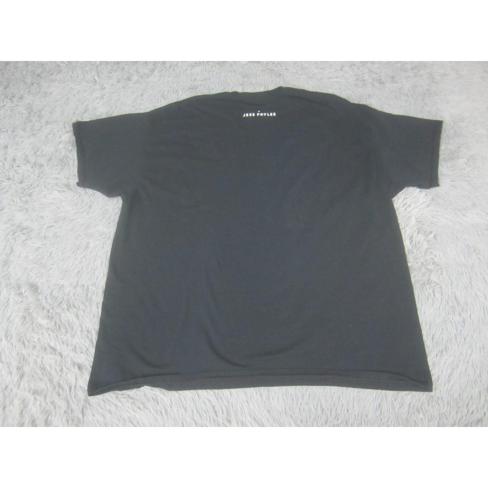 Jess Pryles Shirt Mens 2XL Black Meat Fire Whiskey Repeat BBQ Graphic Funny Tee - Picture 4 of 7